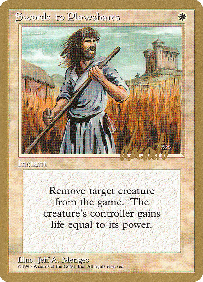 Swords to Plowshares (Michael Loconto) [Pro Tour Collector Set] | Sanctuary Gaming