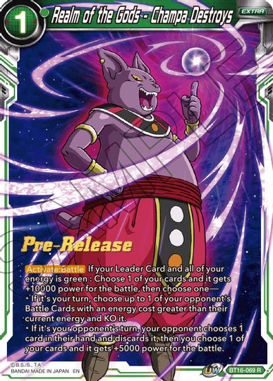 Realm of the Gods - Champa Destroys (BT16-069) [Realm of the Gods Prerelease Promos] | Sanctuary Gaming