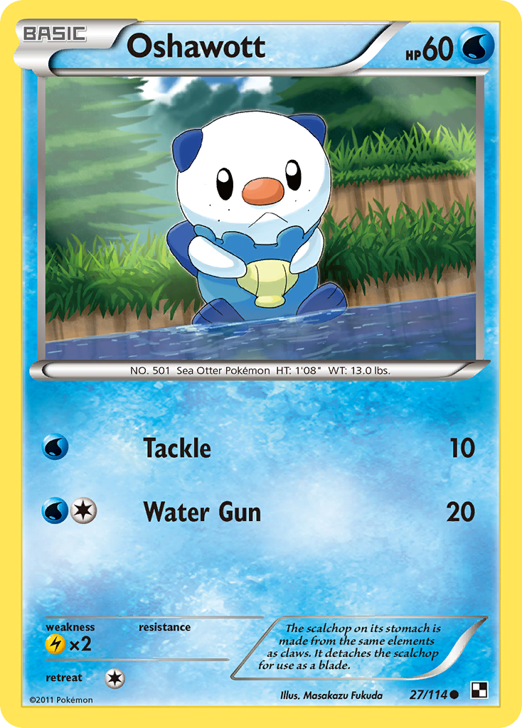 Oshawott (27/114) [Black & White: Base Set] | Sanctuary Gaming