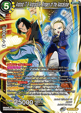 Android 17 & Android 18, Bringers of the Apocalypse (Super Rare) [BT13-106] | Sanctuary Gaming