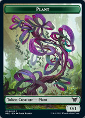Plant // Treasure Double-sided Token [Kamigawa: Neon Dynasty Commander Tokens] | Sanctuary Gaming