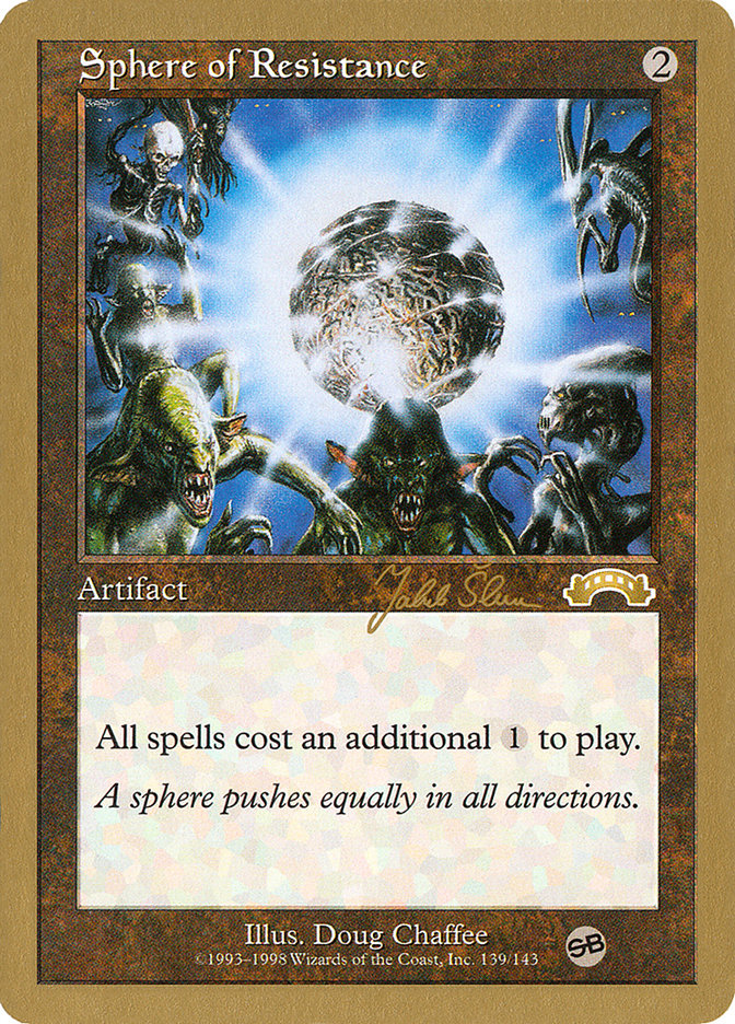 Sphere of Resistance (Jakub Slemr) (SB) [World Championship Decks 1999] | Sanctuary Gaming