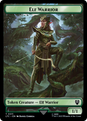 Elf Warrior // Insect Double Sided Token [The Lord of the Rings: Tales of Middle-Earth Commander Tokens] | Sanctuary Gaming