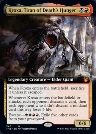 Kroxa, Titan of Death's Hunger (Extended Art) [Theros Beyond Death] | Sanctuary Gaming