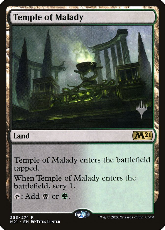 Temple of Malady (Promo Pack) [Core Set 2021 Promos] | Sanctuary Gaming