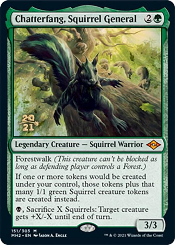 Chatterfang, Squirrel General [Modern Horizons 2 Prerelease Promos] | Sanctuary Gaming