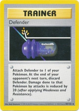 Defender (80/102) [Base Set Shadowless Unlimited] | Sanctuary Gaming