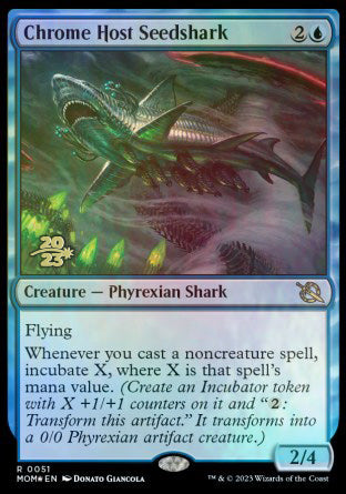 Chrome Host Seedshark [March of the Machine Prerelease Promos] | Sanctuary Gaming