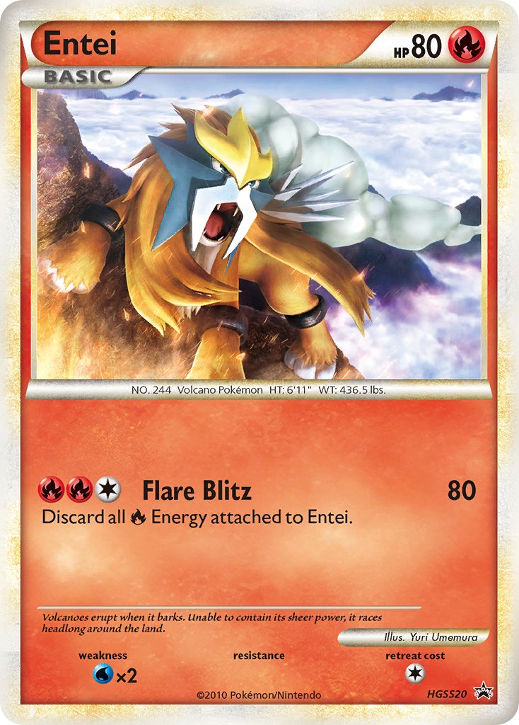 Entei (HGSS20) [HeartGold & SoulSilver: Black Star Promos] | Sanctuary Gaming