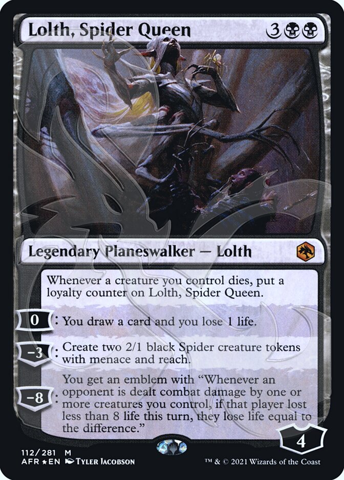 Lolth, Spider Queen (Ampersand Promo) [Dungeons & Dragons: Adventures in the Forgotten Realms Promos] | Sanctuary Gaming