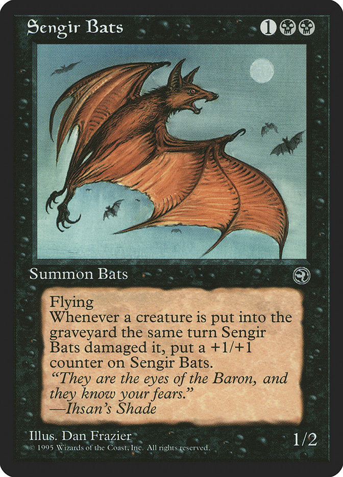 Sengir Bats (Ihsan's Shade Flavor Text) [Homelands] | Sanctuary Gaming