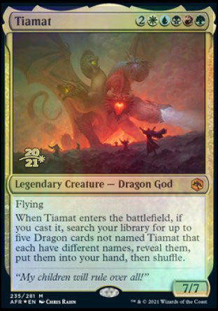 Tiamat [Dungeons & Dragons: Adventures in the Forgotten Realms Prerelease Promos] | Sanctuary Gaming