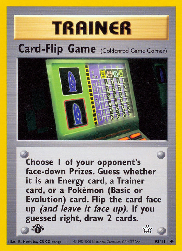 Card-Flip Game (92/111) [Neo Genesis 1st Edition] | Sanctuary Gaming