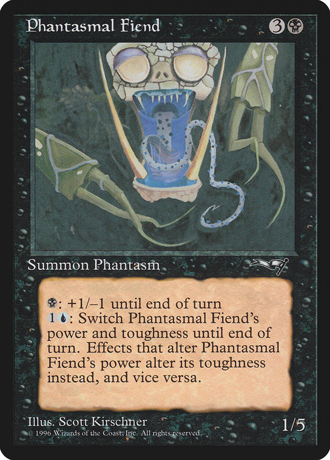 Phantasmal Fiend (Dark Green Background) [Alliances] | Sanctuary Gaming