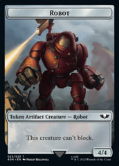 Astartes Warrior // Robot Double-sided Token (Surge Foil) [Universes Beyond: Warhammer 40,000 Tokens] | Sanctuary Gaming