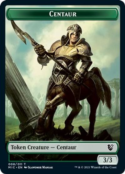 Centaur // Wolf Double-sided Token [Innistrad: Midnight Hunt Commander] | Sanctuary Gaming