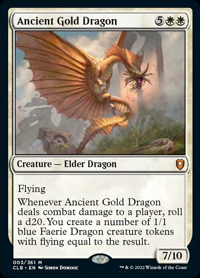 Ancient Gold Dragon [Commander Legends: Battle for Baldur's Gate] | Sanctuary Gaming