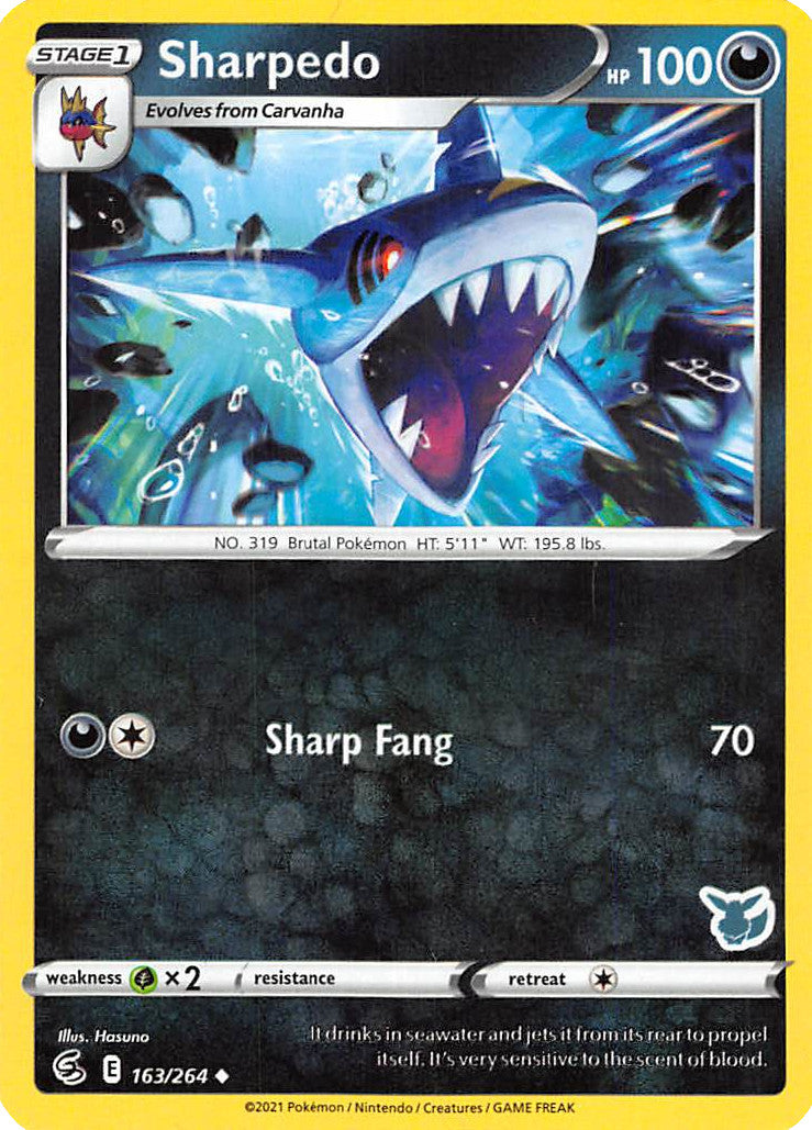 Sharpedo (163/264) (Eevee Deck) [Battle Academy 2022] | Sanctuary Gaming