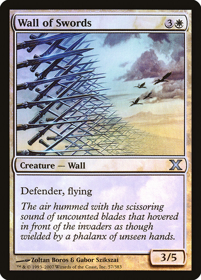 Wall of Swords (Premium Foil) [Tenth Edition] | Sanctuary Gaming