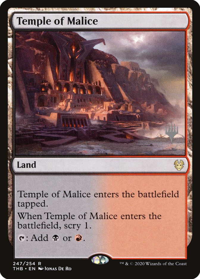 Temple of Malice (Promo Pack) [Theros Beyond Death Promos] | Sanctuary Gaming