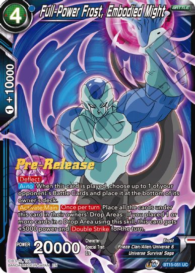 Full-Power Frost, Embodied Might (BT15-051) [Saiyan Showdown Prerelease Promos] | Sanctuary Gaming