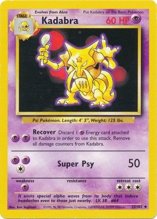 Kadabra (32/102) [Base Set Unlimited] | Sanctuary Gaming