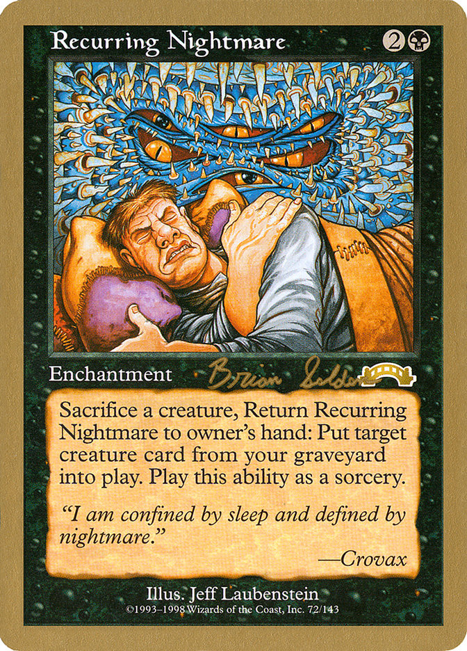 Recurring Nightmare (Brian Selden) [World Championship Decks 1998] | Sanctuary Gaming