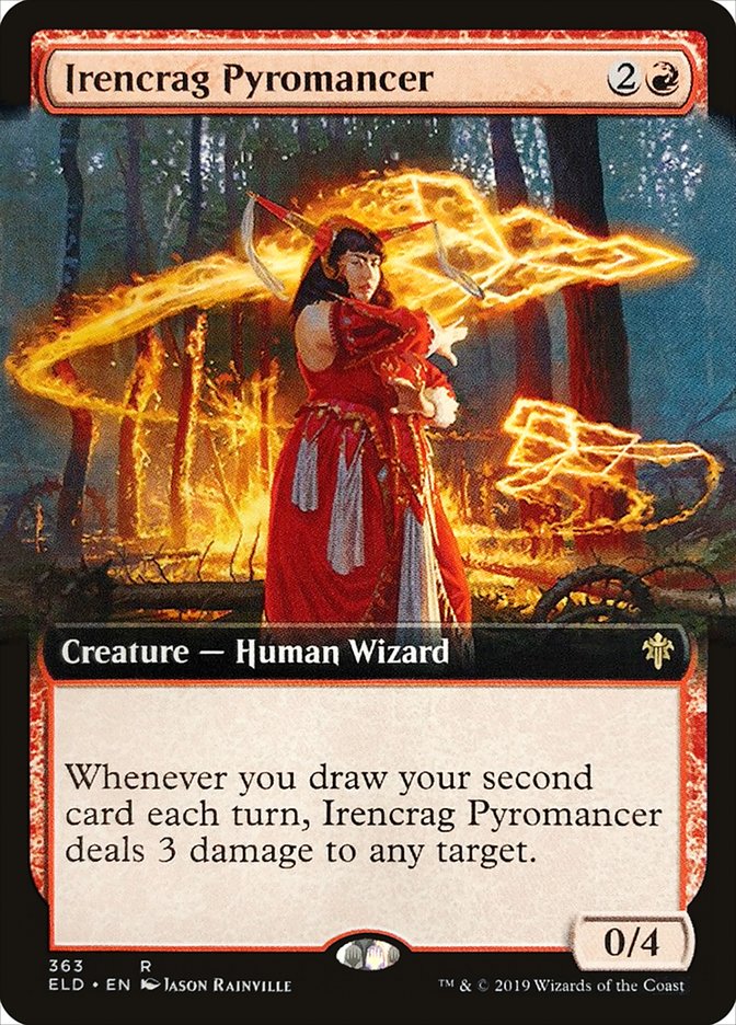 Irencrag Pyromancer (Extended Art) [Throne of Eldraine] | Sanctuary Gaming
