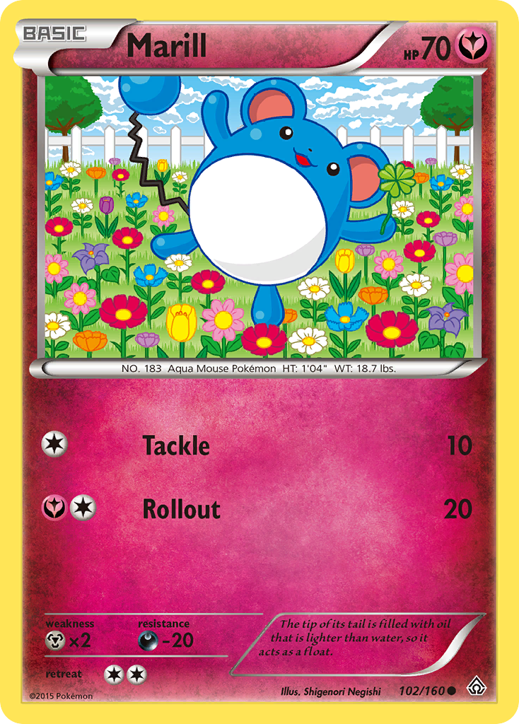 Marill (102/160) [XY: Primal Clash] | Sanctuary Gaming