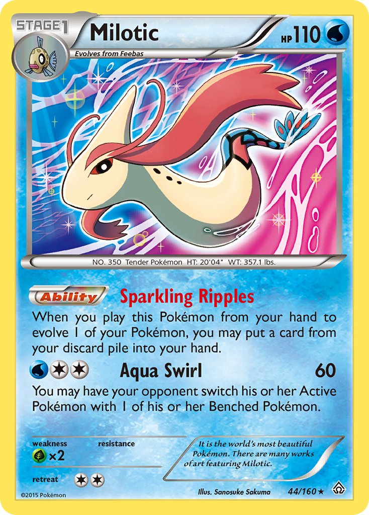 Milotic (44/160) (Theme Deck Exclusive) [XY: Primal Clash] | Sanctuary Gaming