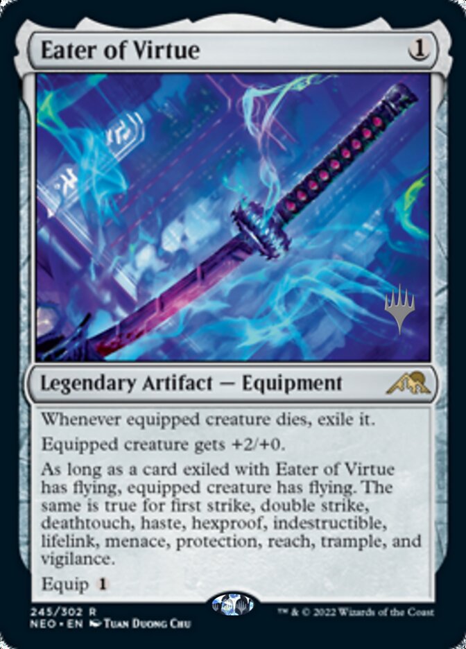 Eater of Virtue (Promo Pack) [Kamigawa: Neon Dynasty Promos] | Sanctuary Gaming