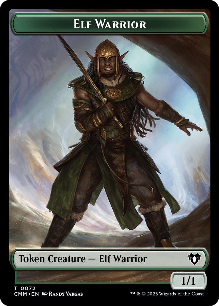 Elf Warrior // Cleric Double-Sided Token [Commander Masters Tokens] | Sanctuary Gaming