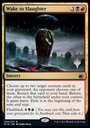 Wake to Slaughter (Promo Pack) [Innistrad: Midnight Hunt Promos] | Sanctuary Gaming