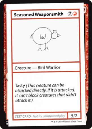 Seasoned Weaponsmith (2021 Edition) [Mystery Booster Playtest Cards] | Sanctuary Gaming