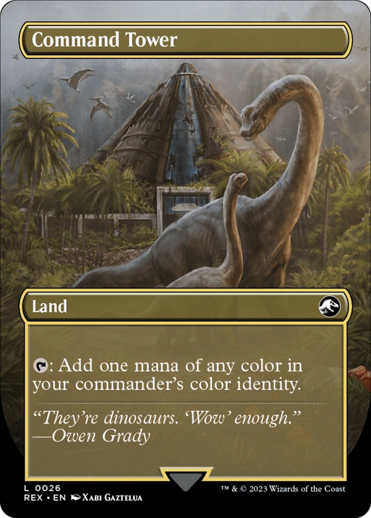 Command Tower // Commander Tower (Borderless) [Jurassic World Collection] | Sanctuary Gaming