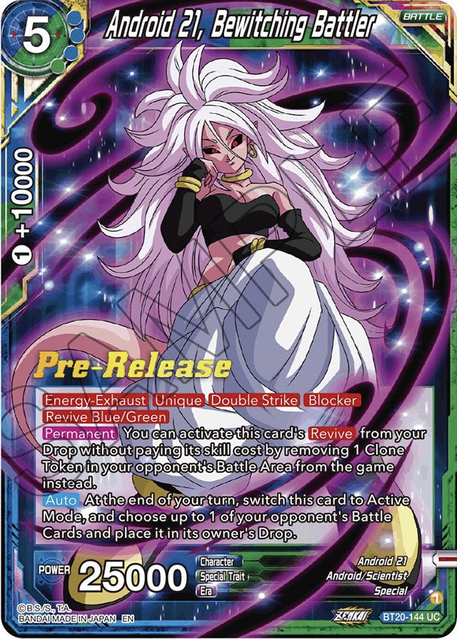 Android 21, Bewitching Battler (BT20-144) [Power Absorbed Prerelease Promos] | Sanctuary Gaming