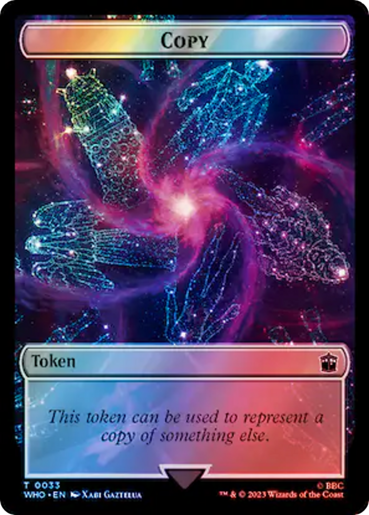 Copy // Mutant Double-Sided Token (Surge Foil) [Doctor Who Tokens] | Sanctuary Gaming