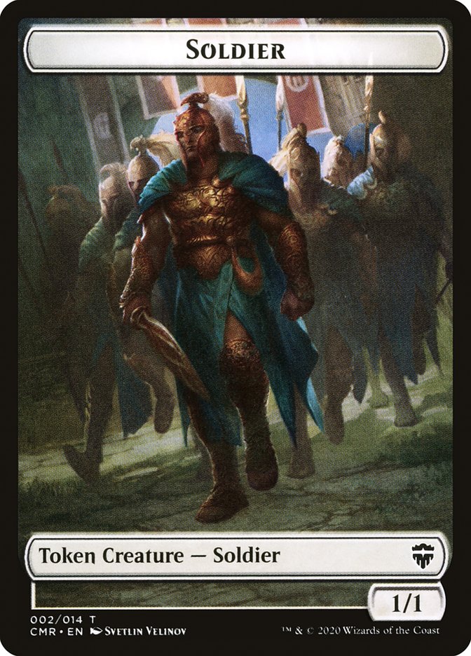Soldier Token // The Monarch Token [Commander Legends Tokens] | Sanctuary Gaming