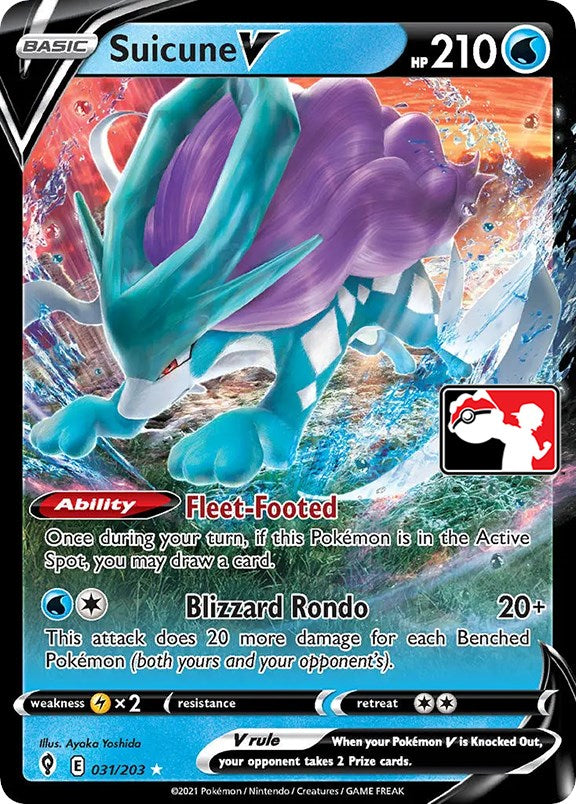 Suicune V (031/203) [Prize Pack Series One] | Sanctuary Gaming