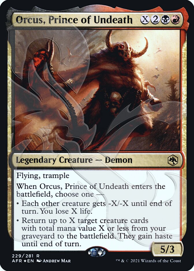 Orcus, Prince of Undeath (Ampersand Promo) [Dungeons & Dragons: Adventures in the Forgotten Realms Promos] | Sanctuary Gaming