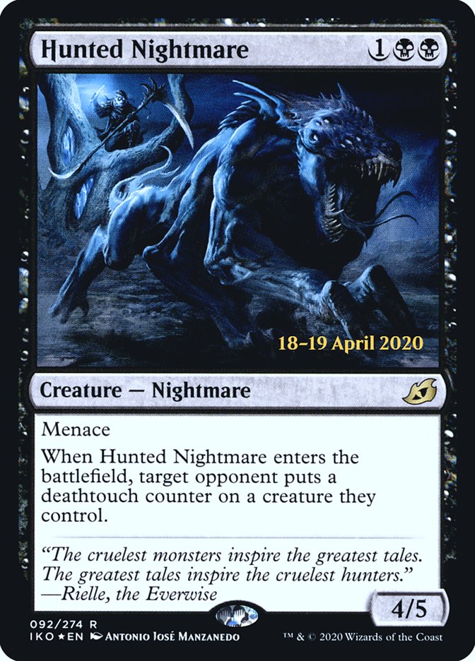 Hunted Nightmare  [Ikoria: Lair of Behemoths Prerelease Promos] | Sanctuary Gaming