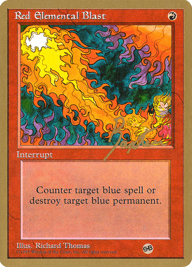 Red Elemental Blast (George Baxter) (SB) [Pro Tour Collector Set] | Sanctuary Gaming