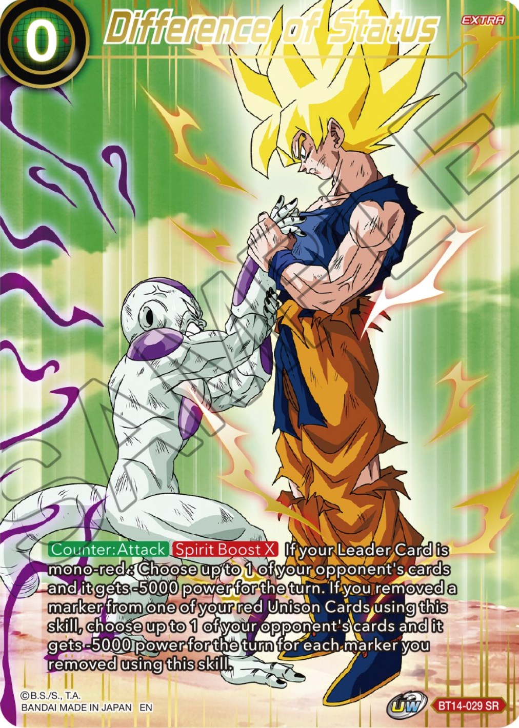 Difference of Status (BT14-029) [Theme Selection: History of Son Goku] | Sanctuary Gaming