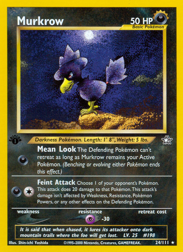 Murkrow (24/111) [Neo Genesis 1st Edition] | Sanctuary Gaming