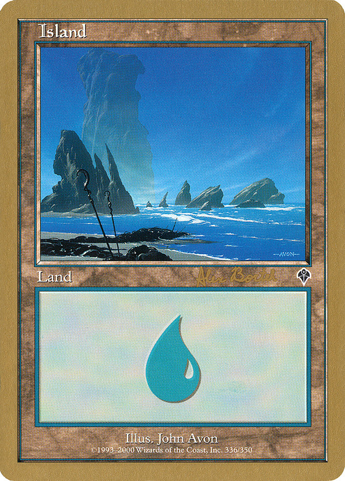 Island (ab336a) (Alex Borteh) [World Championship Decks 2001] | Sanctuary Gaming