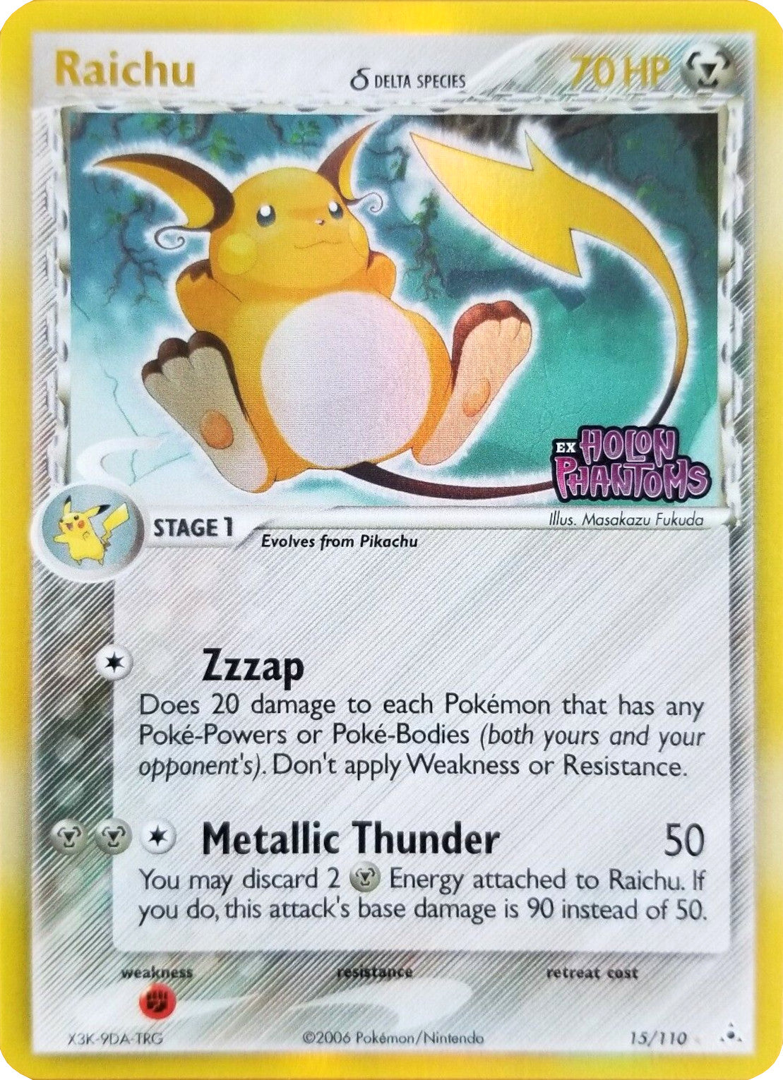 Raichu (15/110) (Delta Species) (Stamped) [EX: Holon Phantoms] | Sanctuary Gaming