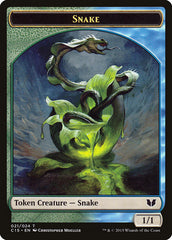 Snake (021) // Saproling Double-Sided Token [Commander 2015 Tokens] | Sanctuary Gaming