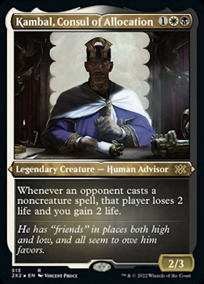 Kambal, Consul of Allocation (Foil Etched) [Double Masters 2022] | Sanctuary Gaming