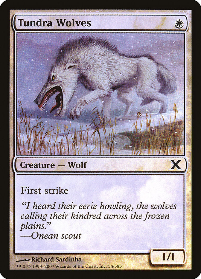 Tundra Wolves (Premium Foil) [Tenth Edition] | Sanctuary Gaming