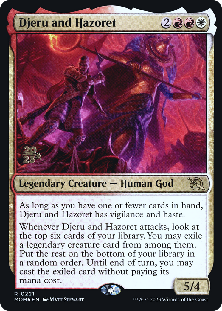 Djeru and Hazoret [March of the Machine Prerelease Promos] | Sanctuary Gaming